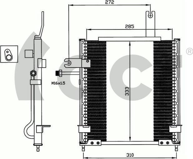 ACR 300612 - Конденсатор, кондиціонер autocars.com.ua