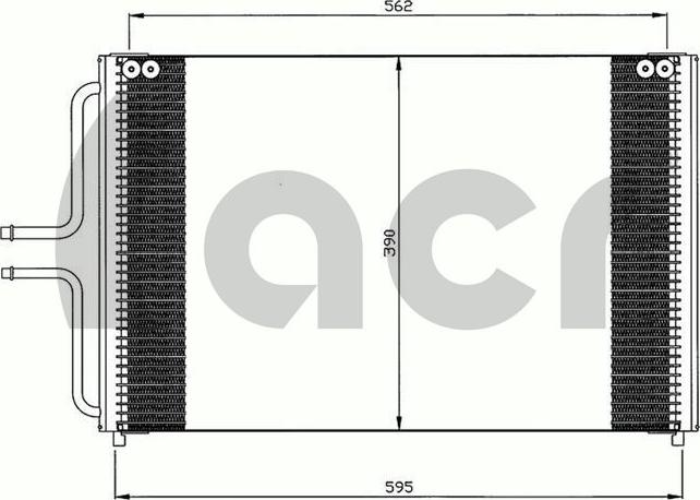 ACR 300621 - Конденсатор, кондиціонер autocars.com.ua