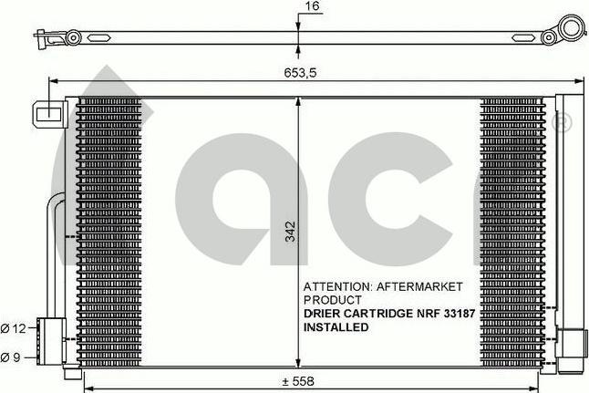 ACR 300631 - Конденсатор кондиционера autodnr.net