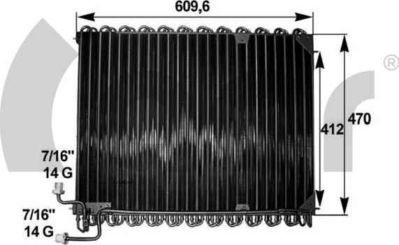 ACR 300634 - Конденсатор, кондиціонер autocars.com.ua