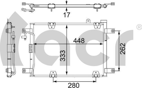 ACR 300654 - Конденсатор, кондиціонер autocars.com.ua