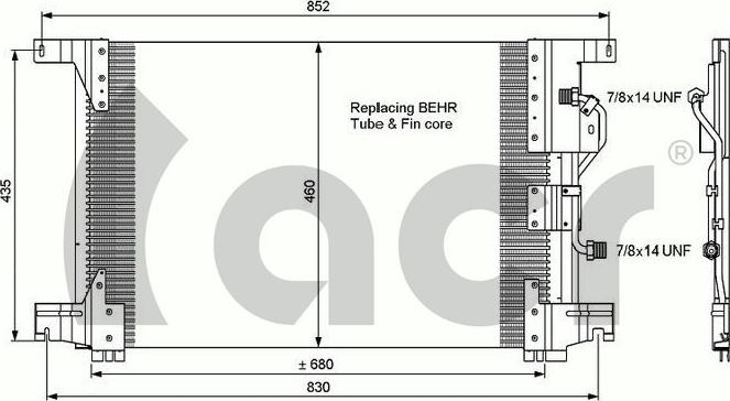 ACR 300657 - Конденсатор кондиционера autodnr.net