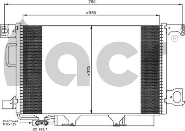 ACR 300659 - Конденсатор кондиционера autodnr.net