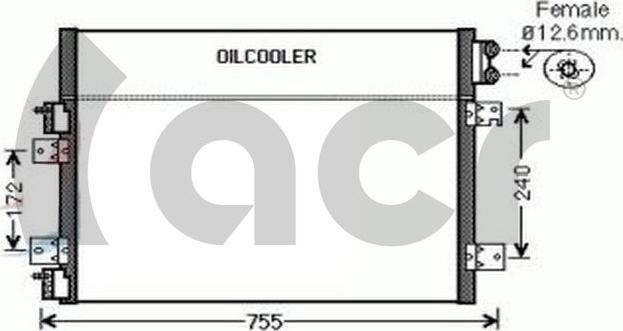 ACR 300672 - Конденсатор, кондиціонер autocars.com.ua