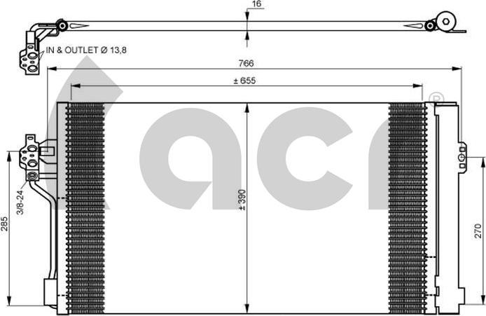ACR 300681 - Конденсатор кондиционера autodnr.net