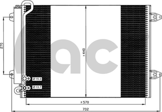 ACR 300685 - Конденсатор кондиционера autodnr.net