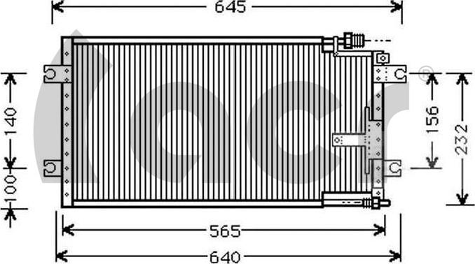 ACR 300700 - Конденсатор, кондиціонер autocars.com.ua