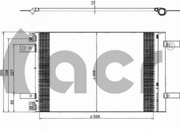 ACR 300833 - Конденсатор, кондиціонер autocars.com.ua