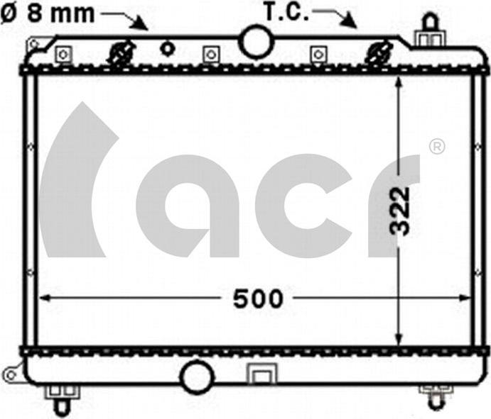 ACR 300900 - Конденсатор, кондиціонер autocars.com.ua