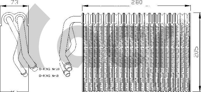 ACR 310006 - Випарник, кондиціонер autocars.com.ua