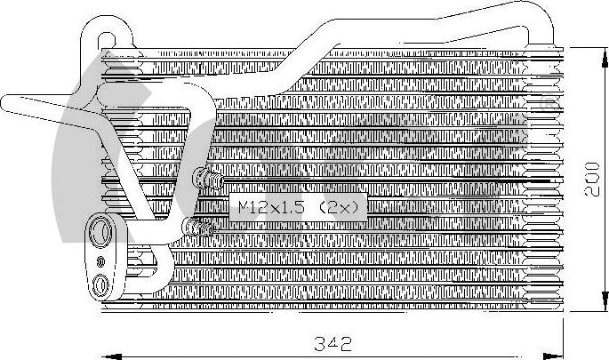 ACR 310021 - Випарник, кондиціонер autocars.com.ua