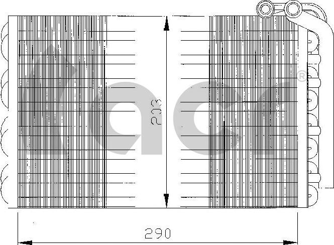 ACR 310040 - Випарник, кондиціонер autocars.com.ua