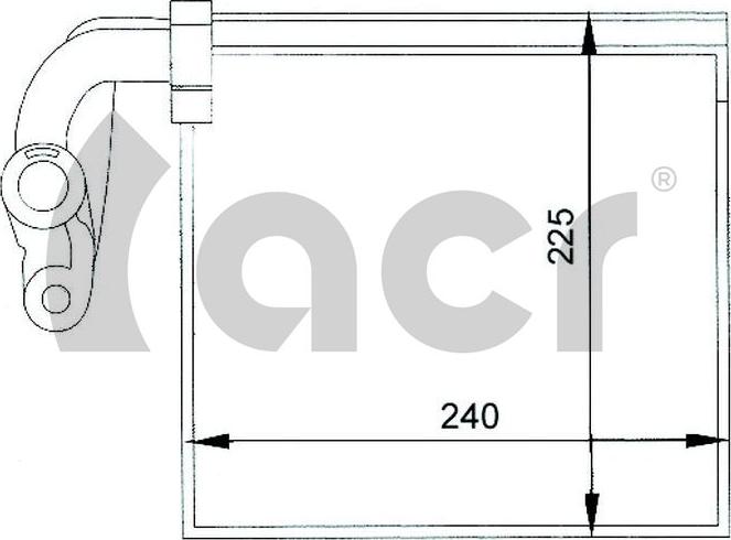 ACR 310041 - Випарник, кондиціонер autocars.com.ua