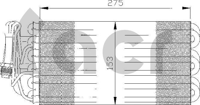 ACR 310102 - Випарник, кондиціонер autocars.com.ua