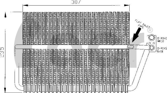 ACR 310131 - Випарник, кондиціонер autocars.com.ua