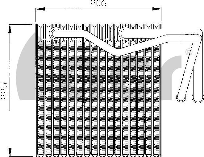 ACR 310151 - Випарник, кондиціонер autocars.com.ua