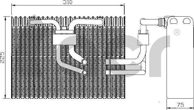 ACR 310156 - Испаритель, кондиционер autodnr.net