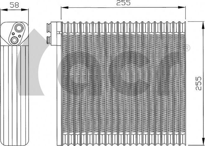 ACR 310168 - Випарник, кондиціонер autocars.com.ua