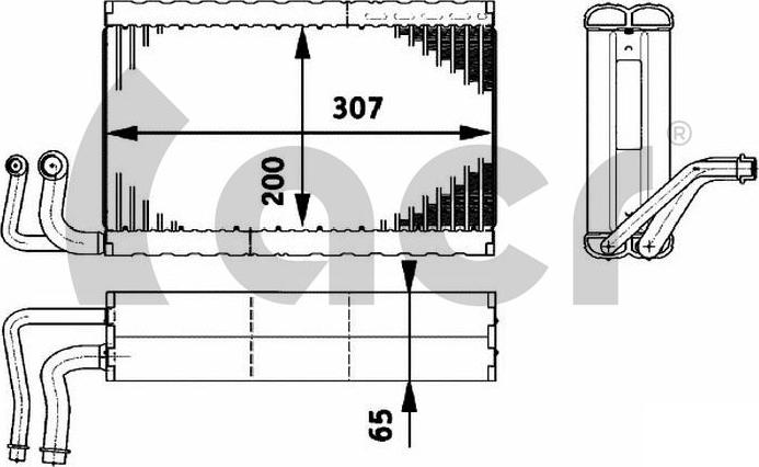 ACR 310179 - Випарник, кондиціонер autocars.com.ua