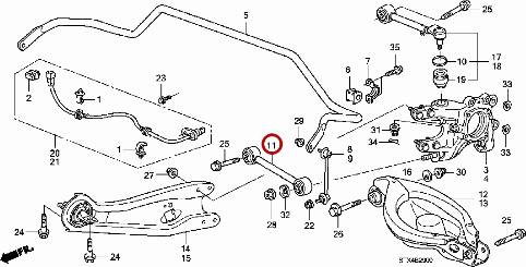 ACURA 52345STXA01 - Важіль незалежної підвіски колеса autocars.com.ua