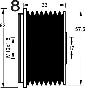 AD Kühner 885362 - Шкив генератора, муфта autodnr.net