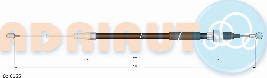 Adriauto 03.0255 - Тросик, cтояночный тормоз avtokuzovplus.com.ua