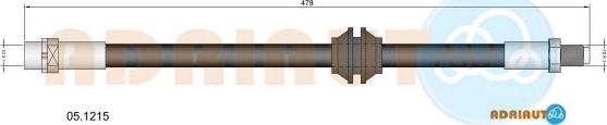 Adriauto 05.1215 - Гальмівний шланг autocars.com.ua