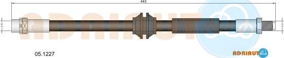 Adriauto 05.1227 - Тормозной шланг avtokuzovplus.com.ua