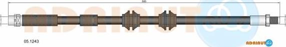 Adriauto 05.1243 - Гальмівний шланг autocars.com.ua