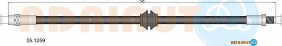 Adriauto 05.1259 - Гальмівний шланг autocars.com.ua