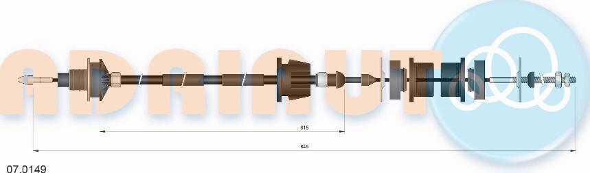 Adriauto 07.0149 - Трос, управление сцеплением avtokuzovplus.com.ua