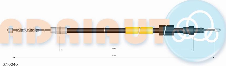 Adriauto 07.0240 - Тросик, cтояночный тормоз avtokuzovplus.com.ua