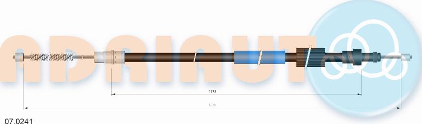 Adriauto 07.0241 - Тросик, cтояночный тормоз avtokuzovplus.com.ua