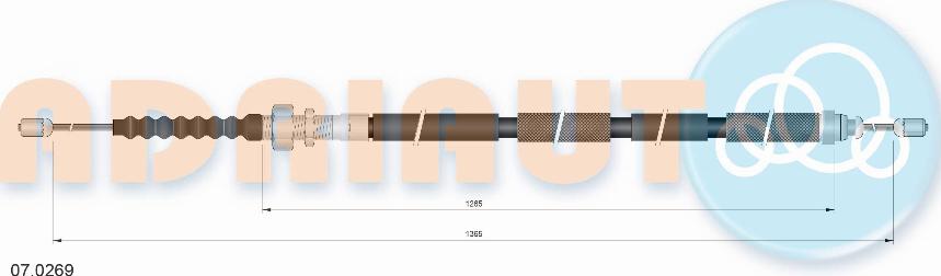 Adriauto 07.0269 - Тросик, cтояночный тормоз avtokuzovplus.com.ua