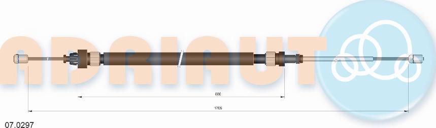 Adriauto 07.0297 - Тросик, cтояночный тормоз avtokuzovplus.com.ua