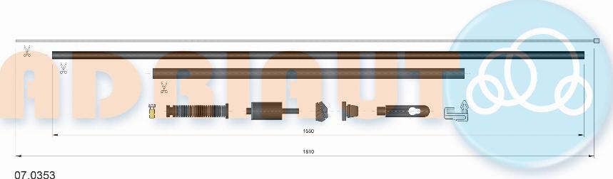 Adriauto 07.0353 - Тросик газа avtokuzovplus.com.ua