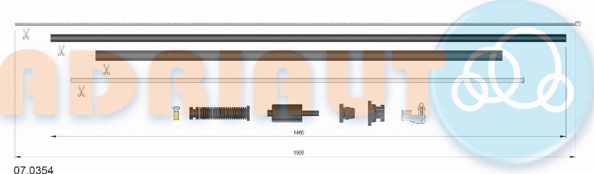 Adriauto 07.0354 - Тросик газу autocars.com.ua
