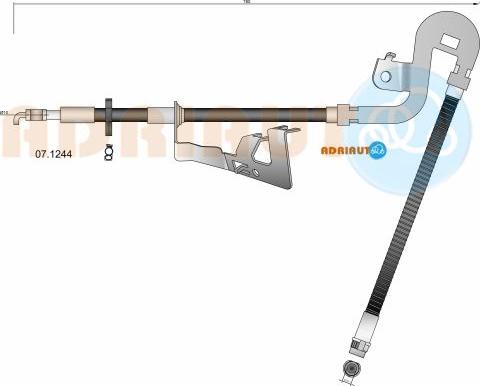 Adriauto 07.1244 - Тормозной шланг avtokuzovplus.com.ua