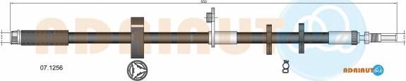 Adriauto 07.1256 - Гальмівний шланг autocars.com.ua