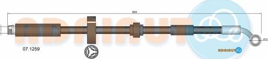 Adriauto 07.1259 - Гальмівний шланг autocars.com.ua