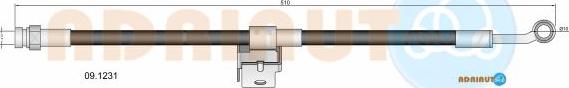 Adriauto 09.1231 - Гальмівний шланг autocars.com.ua