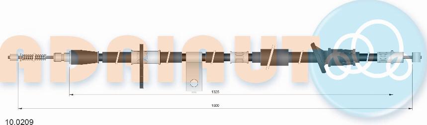 Adriauto 10.0209 - Тросик, cтояночный тормоз avtokuzovplus.com.ua