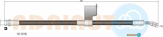 Adriauto 10.1219 - Гальмівний шланг autocars.com.ua