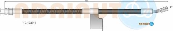 Adriauto 10.1239.1 - Гальмівний шланг autocars.com.ua