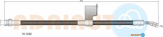 Adriauto 10.1242 - Гальмівний шланг autocars.com.ua