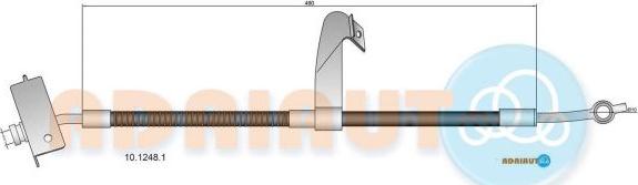 Adriauto 10.1248.1 - Тормозной шланг avtokuzovplus.com.ua
