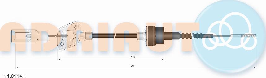 Adriauto 11.0114.1 - Трос, управління зчепленням autocars.com.ua