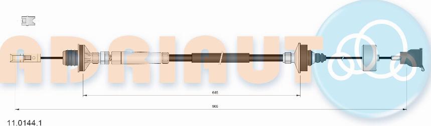 Adriauto 11.0144.1 - Трос зчеплення FIAT SCUDO. CITROEN JUMPY вир-во Adriauto autocars.com.ua