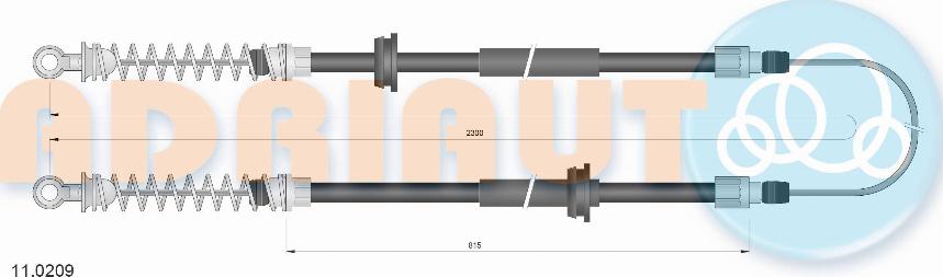 Adriauto 11.0209 - Тросик, cтояночный тормоз avtokuzovplus.com.ua