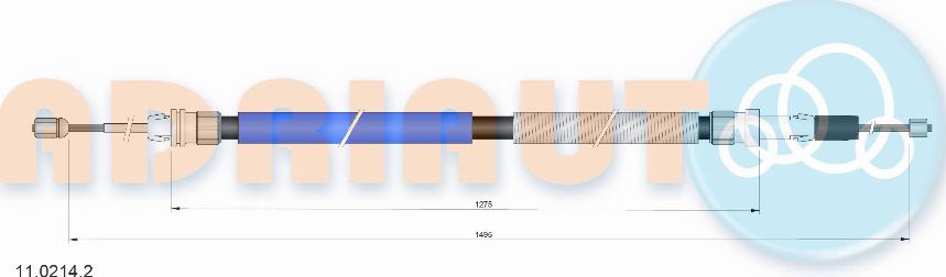 Adriauto 11.0214.2 - Тросик, cтояночный тормоз avtokuzovplus.com.ua